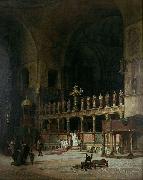 David Dalhoff Neal INTERIOR OF ST.MARKS,VENICE oil painting artist